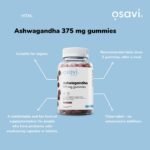 Osavi Ashwagandha 375 mg | Stress & Energy Balance | Cherry-Flavored Gummies with Ashwagandha, B6 & B12 for Relaxation, Mental Wellbeing & Fatigue Relief | 60 Vegan Gummies - Image 4