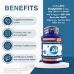 Zipvit Zinc Tablets 25mg, (1 Year Supply) Supports Immunity, Fertility & Normal Testosterone Levels, Zinc Supplements for Men & Women as Bisglycinate, 365 Vegan Tablets - Image 3