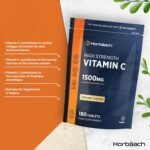 Vitamin C Tablets 1500mg | 180 Count | High Strength Vitamin C as Ascorbic Acid | Suitable for Vegetarian and Vegan | by Horbaach - Image 3