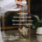 Digestive Tea for Stomach Bloating Relief, Discomfort and Gut Health, 20 Large Teabags (40 Cups) | All-Natural Digestive Blend, Plastic-Free Teabags | Cinnamon, Cardamom, Vervain, Moringa, Nettles - Image 3