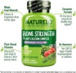 NATURELO Bone Strength - All-in-One Balanced Formula - Plant-Based Calcium, Magnesium, Potassium, Vitamin D3, K2 and Vitamin C - 240 Vegan Capsules | 2 Month Supply - Image 5