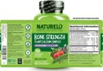 NATURELO Bone Strength - All-in-One Balanced Formula - Plant-Based Calcium, Magnesium, Potassium, Vitamin D3, K2 and Vitamin C - 240 Vegan Capsules | 2 Month Supply - Image 6