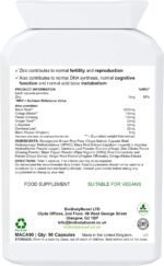 Maca Me Happy Daily Wellness Booster - 90 Vegan Capsules with Maca Root, Ginseng & Zinc for Energy & Mood Support - Image 3
