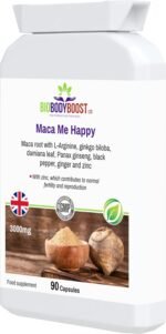 Maca Me Happy Daily Wellness Booster - 90 Vegan Capsules with Maca Root, Ginseng & Zinc for Energy & Mood Support - Image 4