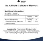 Magnesium Glycinate Supplements - 1040mg of Magnesium - 120 High Strength Capsules Providing 208mg Elemental Per Serving - Pure Active Ingredient - UK Manufactured by New Leaf Products - Image 5