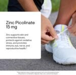 Thorne Zinc Picolinate 15mg - Highly Absorbable Zinc Supplement - Supports Immune System and Eye and Reproductive Health - 60 Capsules - Image 4