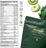 Daily Greens, Vegan Super Greens Powder with 43 Ingredients, Apple & Kiwi Flavour, 30 Day Supply - Image 3