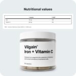 Vilgain ® Iron + Vitamin C | Synergistic Combination for Immune System | Energy & Fatigue Control | Bioavailable Iron | 100% Daily Dose Vegan | No Unwanted Additives | 90 Capsules - Image 6