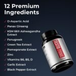 TestoPrime Testosterone Supplements for Men - Natural Male Enhancing Supplement - Tablets for Balance & Muscle Growth - Hormone Booster & Bodybuilding Support for Health & Performance (120 Tablets) - Image 4