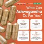 SupplementPlace Ashwagandha KSM-66 Root Extract Capsules | High Strength 500mg Full Spectrum Adaptogen Supplement Tablets for Stress, Energy & Sleep Support | 60x Vegan Capsules For Men & Women - Image 3
