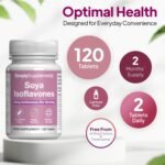 SOYA Isoflavones | Supports Hormonal Balance with Vitamin B6 | Potent Daily Formula | Vegan and Vegetarian Friendly | 120 Tablets = 2 Months’ Supply | Manufactured in The UK - Image 4