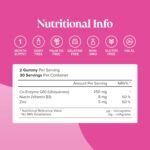CoQ10 Gummies – 250mg High Strength CoQ10 Supplement – 60 Gummies – Coenzyme Q10 with EPA, DHA, Vitamin B3 & Zinc - Co Enzyme CQ10 Naturally Fermented High Absorption CQ10 Supplement - Novomins - Image 4