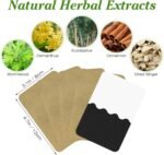 Ginger Patches for Pain Relief, 50pcs Herbal Pain Relief Patches,12x8 cm Adhesive Ginger Heat Patche - Blood Circulation Pads for Back Migraine Neck Sciatica Arthritis Cervical Joint - Image 4