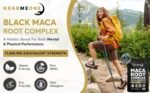 Black Maca Root Complex Capsules - Black Maca, Red Maca & Yellow Maca Root Powder - 11,000mg High Strength, Non GMO Ingredients and 100% Vegan - with Panax Ginseng, Ashwagandha (60) - Image 3
