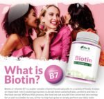 Biotin 10,000mcg - 365 Vegan Micro Tablets - 1 Year Supply - Hair, Skin & Nails Growth Supplement for Women & Men - Made in The UK - Nu U Nutrition - Image 5