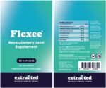 Flexee Joint Supplements Advanced Formula with Eggshell Membrane, 30 Day Supply - Glucosamine Chondroitin MSM, Collagen with Hyaluronic Acid, Turmeric & Boswellia, Vegetarian - 60 Capsules - Image 3