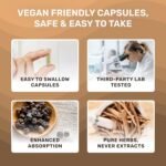 Organic Irish Sea Moss & Ashwagandha Capsules - Calm Blend - 60 Capsules - Ashwagandha High Strength 1200mg w/Black Pepper - Immunity & Stress Support - Vegan, Non-GMO, UK Made, Certified Organic - Image 5