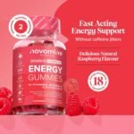 Energy Gummies - High Strength Alternative to Running Gels, Energy Tablets, & Energy Gels for Running - Caffeine Free Supplements - for Running, Cycling, Studying - Novomins - Image 3