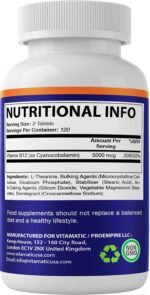 Vitamatic L-Theanine Supplement 400mg per Serving - 240 Tablets - Non-GMO, Gluten Free - Image 3
