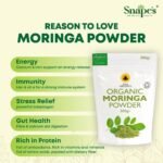 Organic Moringa Powder, 500g Premium UK Certified Organic Pure Moringa Leaf Rich in Essential Vitamins & Minerals - Image 5