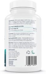 Omvits Vegan Omega 3 DHA from Algae Oil 1000mg - 60 Softgel Capsules with Vitamin E - Sustainable Algal Alternative to Fish Oil - Vegetarian Essential Fatty Acids - Supports Heart, Brain & Eyes - Image 3