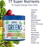 Applied Nutrition Critical Greens Powder and Superfood Blend for Gut Health Energy and Immune Support Vegan Daily Greens Juice Powder (150g - 30 Servings) (Apple Burst) - Image 3