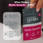 Biotin Hair Growth Supplement - 180 Vegan Tablets Enhanced with Zinc & Selenium, Hair Vitamins Complex - Biotin 10000 mcg - Hair Skin and Nails Vitamins for Women & Men UK (Packaging Design May Vary) - Image 3