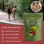 Beetroot Capsules with Vitamin B12 & Grape Seed Extract for Energy & Immunity + Nitric Oxide | High Strength 9000mg Beetroot, 1000mcg Methylcobalamin | 60 Capsules (2 Months) by Roundway Supplements - Image 3