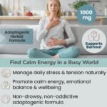 Mind & Body Calm – Ashwagandha Complex for Stress, Anxiety & Focus Support | Adaptogenic Balance for Calm Energy, Mental Clarity & Relaxation | 120 Vegan Tablets | UK-Made - Image 3