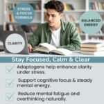 Mind & Body Calm – Ashwagandha Complex for Stress, Anxiety & Focus Support | Adaptogenic Balance for Calm Energy, Mental Clarity & Relaxation | 120 Vegan Tablets | UK-Made - Image 4