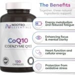 Essentials CoQ10 Supplement with Magnesium and B Vitamins (120 Capsules), CoEnzyme Q10 Supplements to Support Energy, Heart Health and Daily Vitality - Image 3