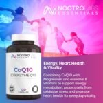 Essentials CoQ10 Supplement with Magnesium and B Vitamins (120 Capsules), CoEnzyme Q10 Supplements to Support Energy, Heart Health and Daily Vitality - Image 4