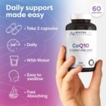 Essentials CoQ10 Supplement with Magnesium and B Vitamins (120 Capsules), CoEnzyme Q10 Supplements to Support Energy, Heart Health and Daily Vitality - Image 5