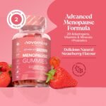 Menopause Gummies - Menopause Supplements with Sage Leaf, Maca Root, Ashwagandha & Probiotics for Women- Hormone Balance for Women - Post & Perimenopause Supplements - Vegan - 60 Gummies - Novomins - Image 3