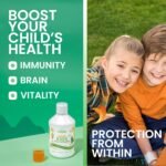 Swedish Nutra - Super Kids Multivitamin Liquid Food Supplement - 500 ml, 33 Day Supply | Vitamins, Minerals & Super Greens to Boost Growth, Energy & Immunity | Natural Orange Flavour | Age 3+ - Image 3