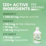 Swedish Nutra - Super Kids Multivitamin Liquid Food Supplement - 500 ml, 33 Day Supply | Vitamins, Minerals & Super Greens to Boost Growth, Energy & Immunity | Natural Orange Flavour | Age 3+ - Image 4
