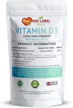 Vitamin D3 1000 IU, Pack of 30 Vitamin D Tablets (1 Month Supply), Healthy Teeth & Bones, Supports Immune System, High Strength Vitamin D Supplement for Men & Women, UK-Made - Image 3