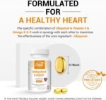 Ubiquinol CoQ10 600mg Softgels - Active Form of CoQ10 Plus Vitamin E & Omega 3 6 9 - Advanced Antioxidant Coenzyme Q10 Supplement for Heart & Brain (60 Count, (Pack of 1)) - Image 4