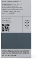 WILD NUTRITION Food-Grown® Men's Daily Multi Nutrient | Multivitamin Tablets for Men | Multivitamin for Men to Support Normal Testosterone, Brain & Nervous System, and Energy Metabolism | 60 Capsules - Image 5