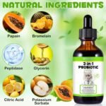 Probiotics for Cats, Cat Probiotic Drops with Prebiotic and Enzymes, Cat Probiotics Supplement Help Digestive Support Gut Health, Boosts Immunity, for All Breed Ages 60 ml - Image 3