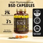 Maju Superfoods Black Seed Oil Capsules - Cold Pressed, 2% Thymoquinone, Turkish Black Cumin Oil, 60 Count, 500mg - Image 4