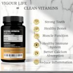 Clean Vitamin D3 K2 4000IU 200mcg – 120 Vegan Capsules, 4 Month Supply, High Strength Vitamin D & K2 MK7 for Bone, Heart & Immune Support – Additive Free, No Binders or Cracking Agents - Image 3