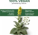 Mullein Leaf Capsules 6750mg | High Strength 10:1 Extract | Lung Cleanse & Respiratory Support | Vegan HPMC | No Fillers | Made in UK - Image 4