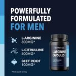 L Arginine Supplement for Men | NO Nitric Oxide Supplements for Men | Workouts & Endurance | L-Arginine L Citrulline Complex with Beet Root Powder for Male Health | Non-GMO, Gluten-Free | 60 Ct - Image 4