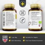 Organic Lions Mane Mushroom 1500mg - 120 High Strength Vegan Capsules (Not Powder) - Lions Mane Supplement with Organic Black Pepper - Made in The UK by Nutravita - Image 4