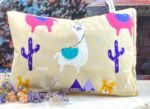Herbal Pillow, Natural Sleeping and Healing Herb Pillow, 25 x 20 cm, Filled with 8 Different Medicinal Herbs, Including Soothing Sleep Aid, Design Llama - Image 4