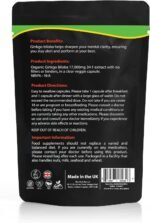 Organic Ginkgo Biloba Extract 17,000mg – High Strength Formula – 60 Vegan Capsules – Resealable and Recyclable Pouch UK - Image 3