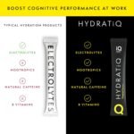 HYDRATiQ | Nootropic Productivity Drink with Electrolytes, Natural Caffeine & L-Theanine | Focus | Energy | Hydration | 20 Sachets - Tropical Flavour | Zero Sugar | Vegan | B Vitamins - Image 3