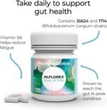 Alflorex Dual Action - Daily Gut Health Probiotics Supplement with Unique Bifidobacterium Longum Bacteria strains 35624 and 1714 + Calcium + Vitamin B6 - Bacterial Cultures - 30 Capsules - Image 3