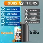 Calming Treats for Dogs - 200 Count Calming Dog Treats -Alternative Calming Chews for Dog Reduce Stress, Fear, Separation Anxiety - Natural Valerian Root, L-Tryptophan - Chicken Flavor - Image 8